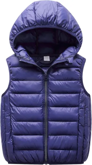 Happy Cherry Toddler Baby Girls&Boys Zipper Jacket Sleeveless Warm Vest Lightweight Coat