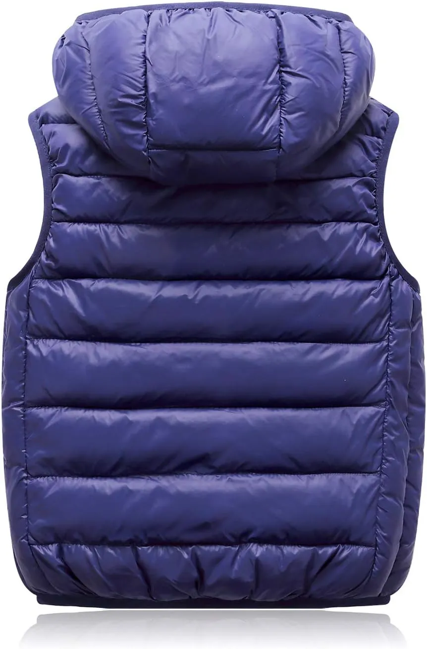 Happy Cherry Toddler Baby Girls&Boys Zipper Jacket Sleeveless Warm Vest Lightweight Coat