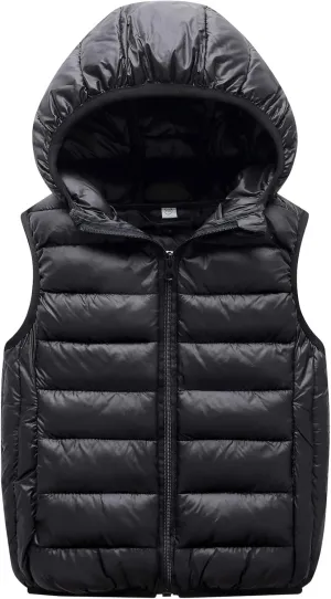 Happy Cherry Toddler Baby Girls&Boys Zipper Jacket Sleeveless Warm Vest Lightweight Coat