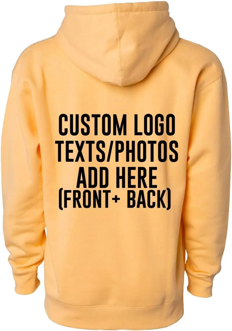 INK STITCH Unisex Ind4000 Custom Design Your Own Printing Heavyweight Super Warm Hoodies Sweatshirts