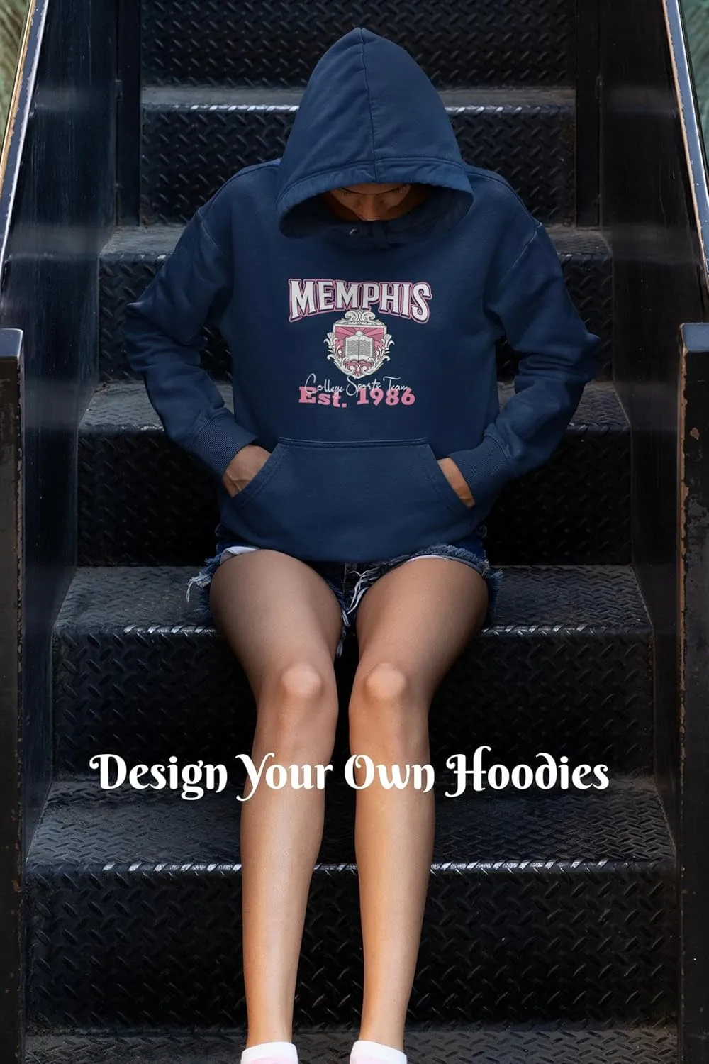 INK STITCH Unisex Ind4000 Custom Design Your Own Printing Heavyweight Super Warm Hoodies Sweatshirts