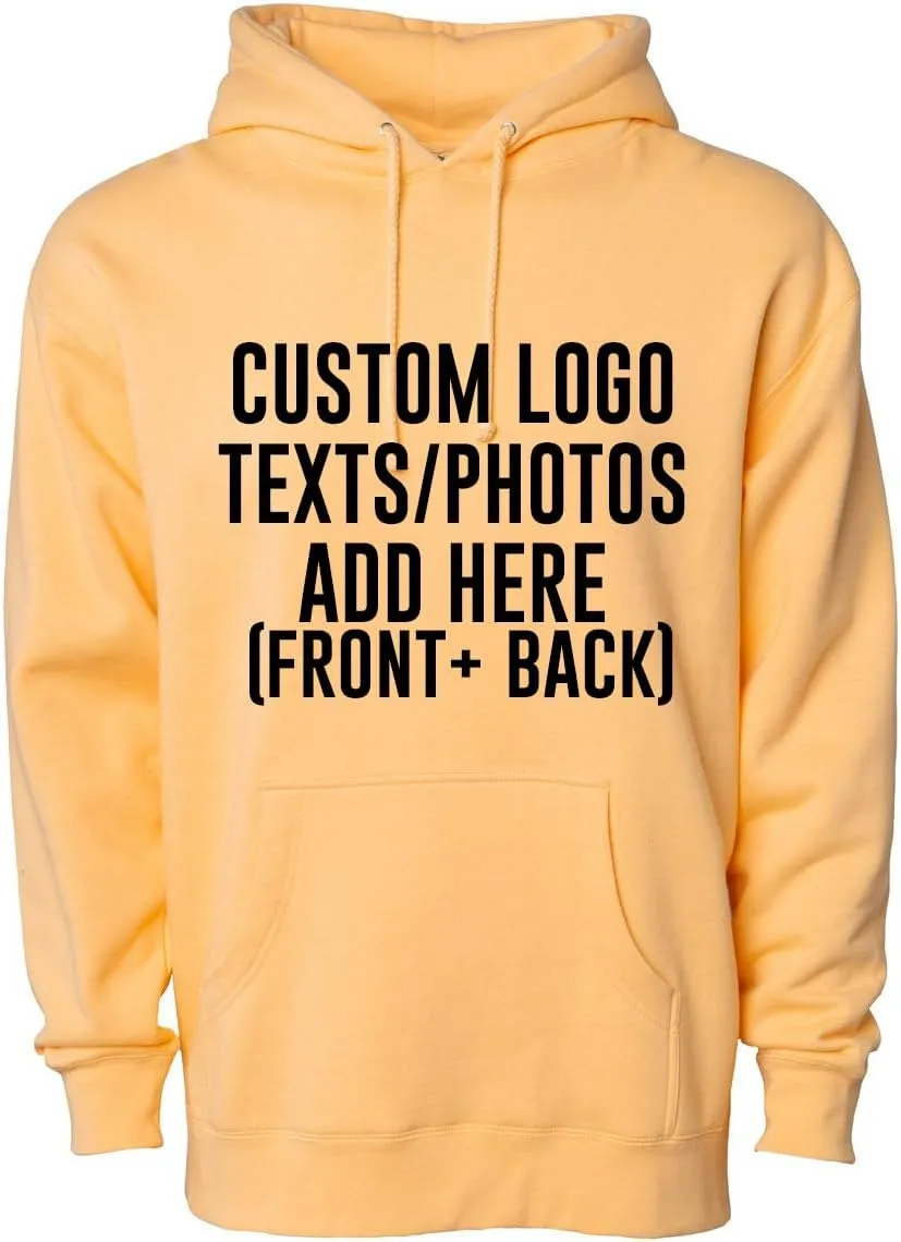 INK STITCH Unisex Ind4000 Custom Design Your Own Printing Heavyweight Super Warm Hoodies Sweatshirts