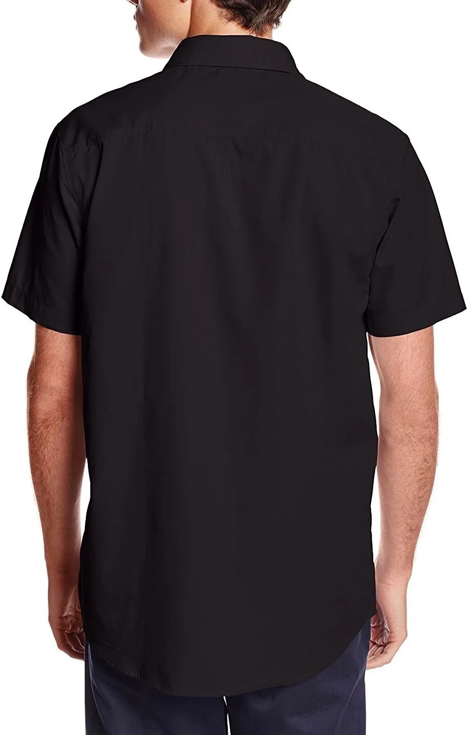 Italy Men's Premium Classic Button Down Short Sleeve Dress Shirt