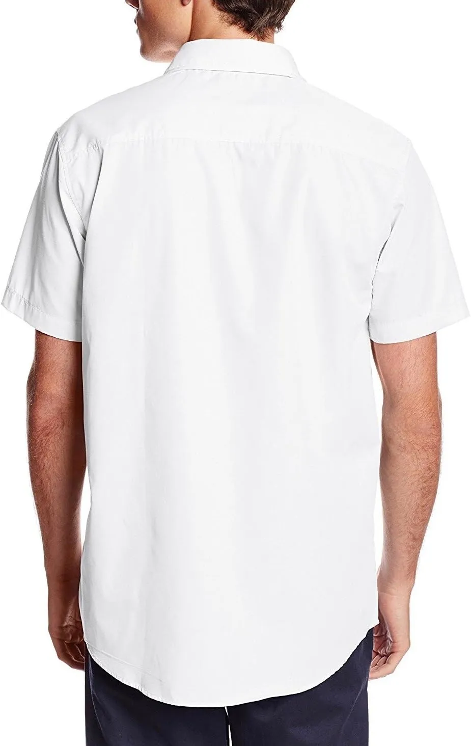Italy Men's Premium Classic Button Down Short Sleeve Dress Shirt
