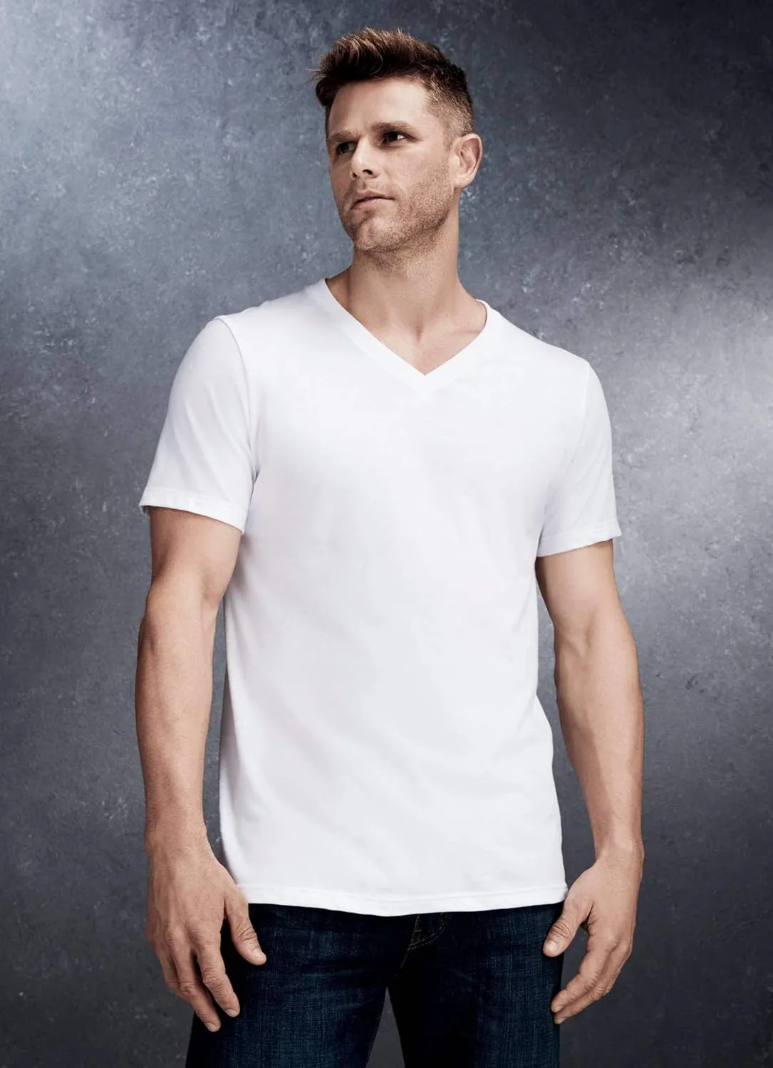 Jockey Men's Undershirt Big Man Classic V-Neck Undershirt - 2 Pack