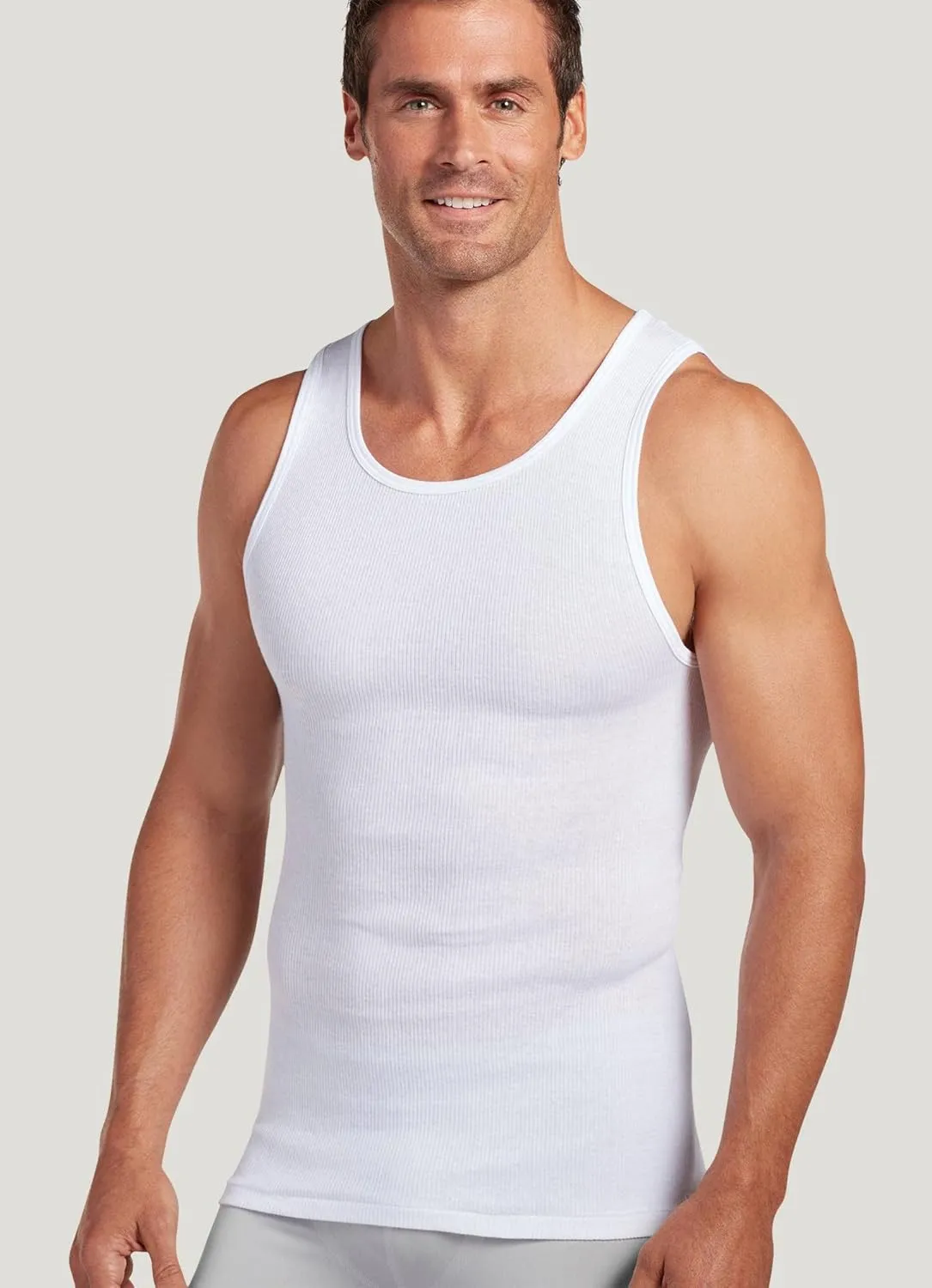 Jockey Men's Undershirt Tall Man Classic A-Shirt Tank - 2 Pack