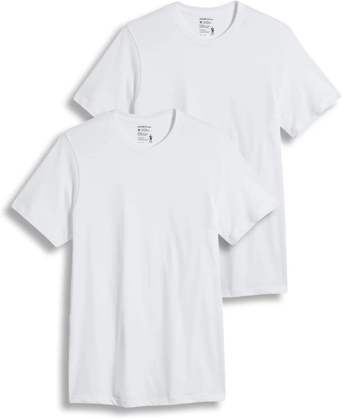 Jockey Men's Undershirt Tall Man Classic Crew Neck Undershirt - 2 Pack