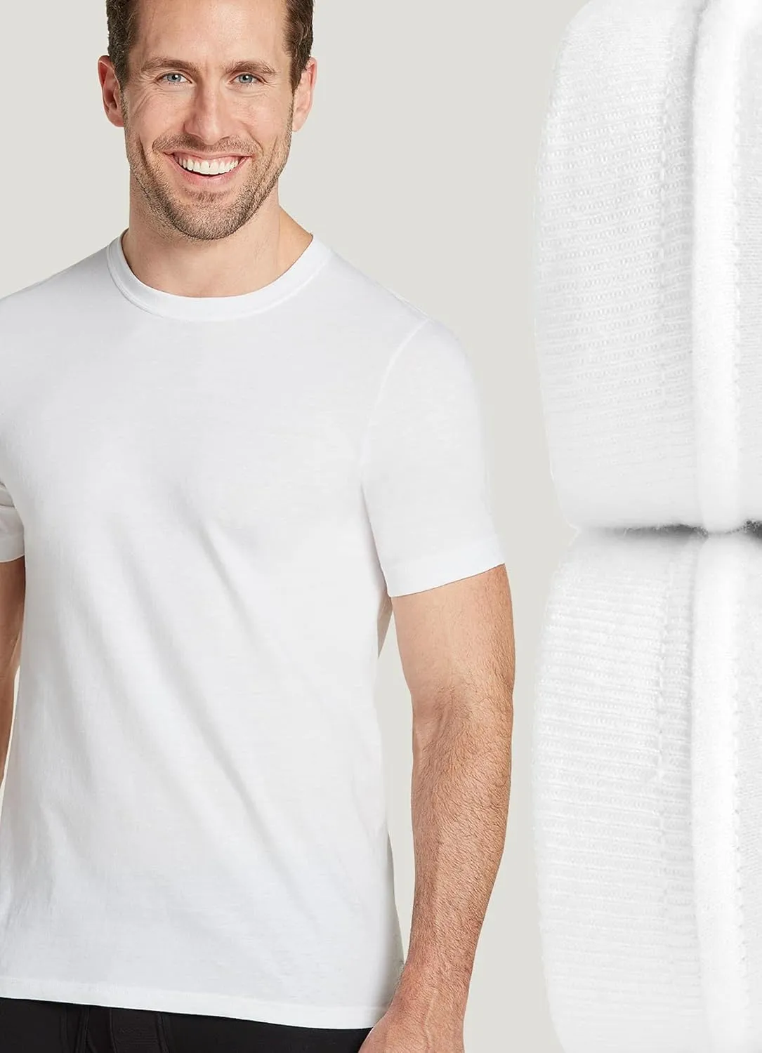 Jockey Men's Undershirt Tall Man Classic Crew Neck Undershirt - 2 Pack