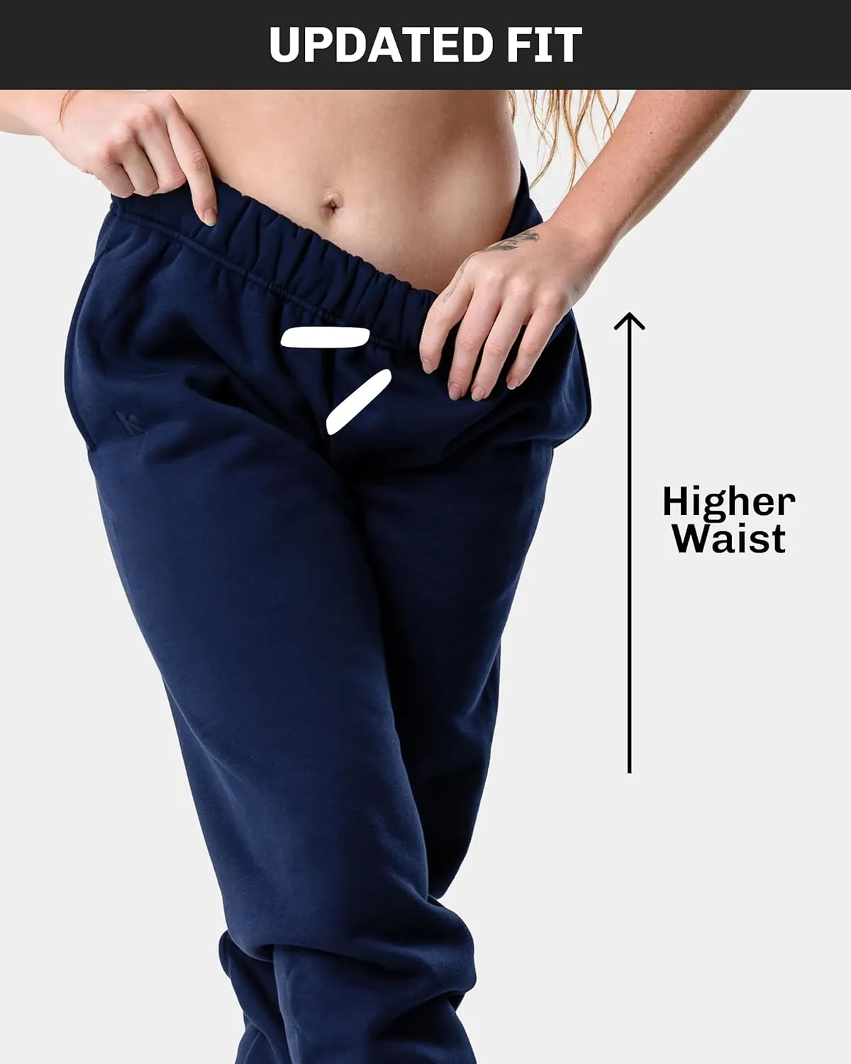 Kamo Fitness CozyTec High-Waisted Sweatpants for Women Baggy: Comfy Lounge Pants with Pockets Crafted from Soft Thick Fleece