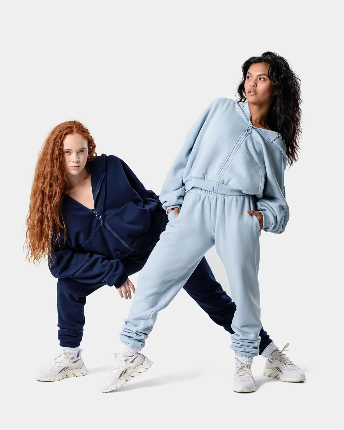 Kamo Fitness CozyTec High-Waisted Sweatpants for Women Baggy: Comfy Lounge Pants with Pockets Crafted from Soft Thick Fleece