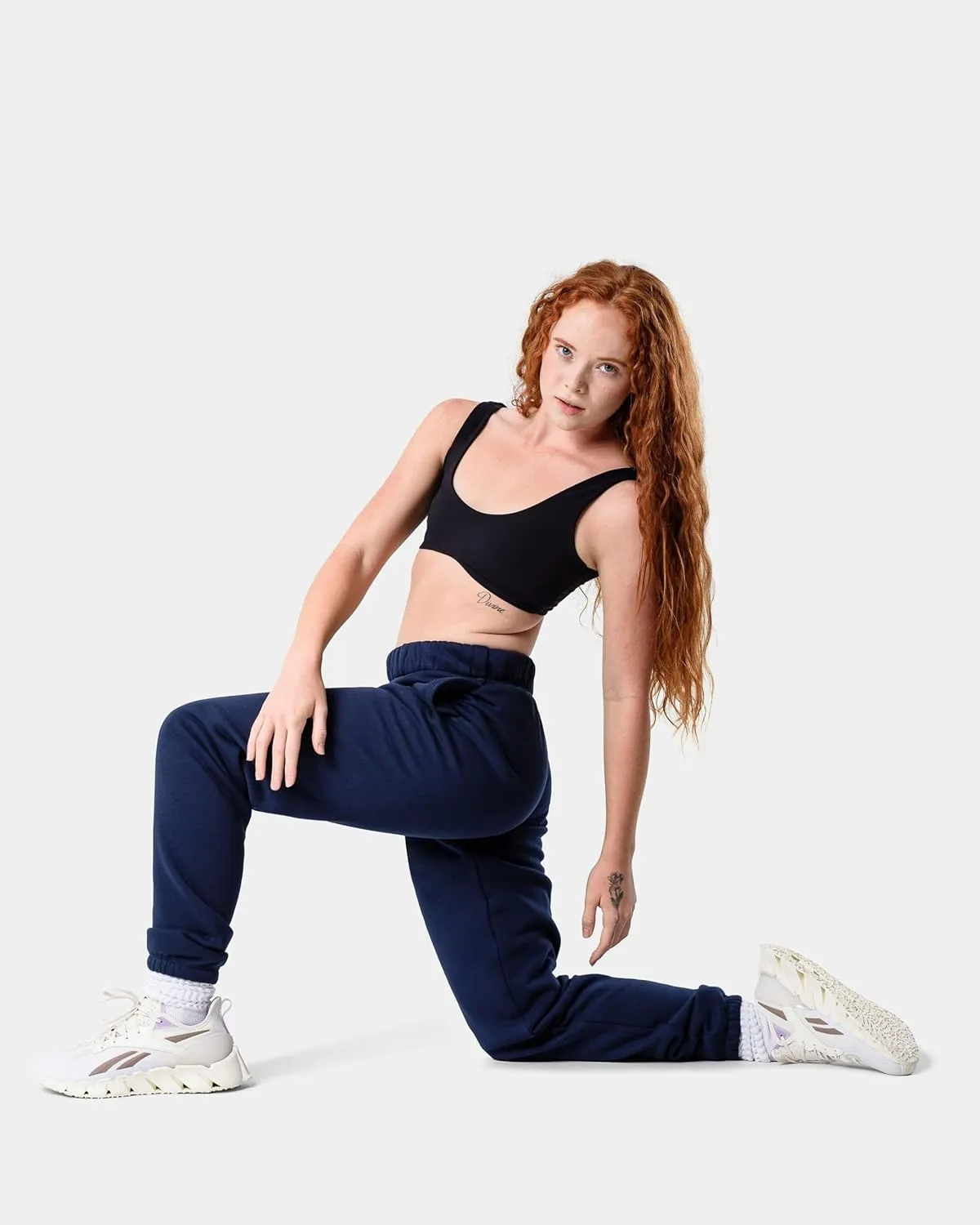Kamo Fitness CozyTec High-Waisted Sweatpants for Women Baggy: Comfy Lounge Pants with Pockets Crafted from Soft Thick Fleece
