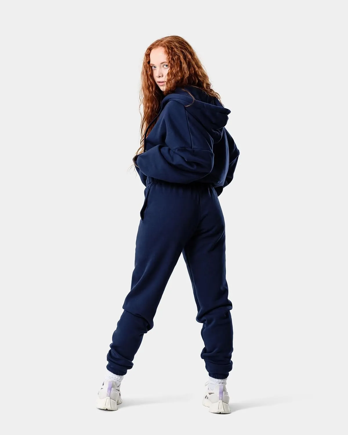 Kamo Fitness CozyTec High-Waisted Sweatpants for Women Baggy: Comfy Lounge Pants with Pockets Crafted from Soft Thick Fleece