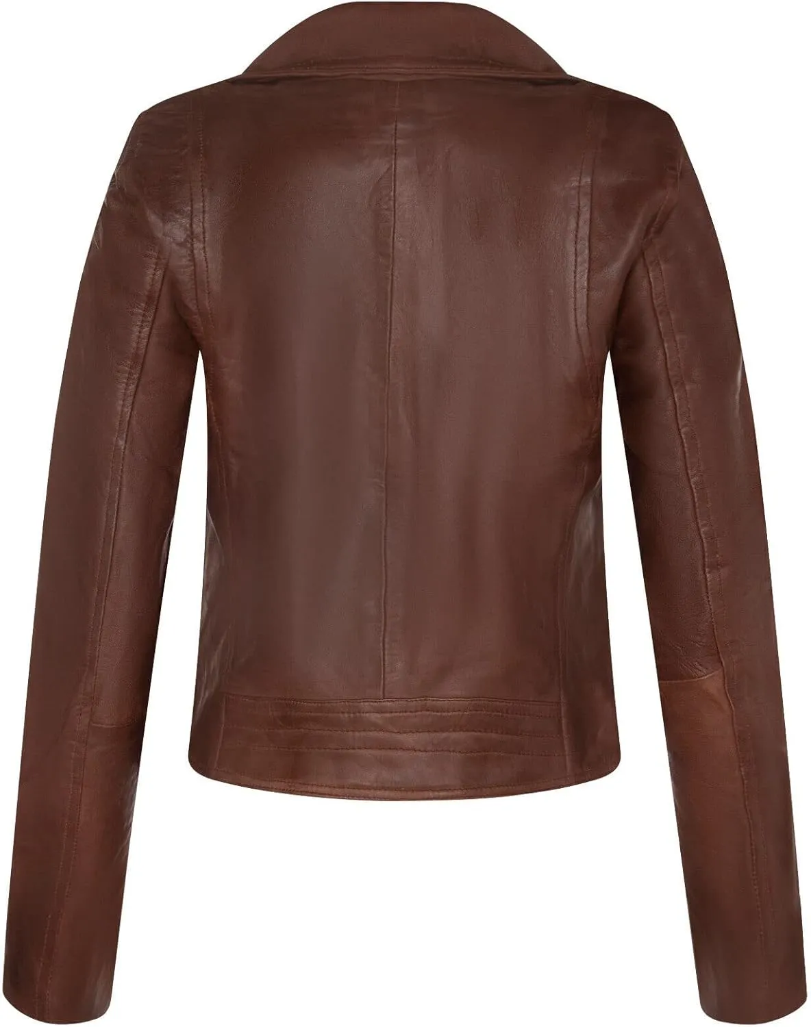 Ladies Leather Jacket Classic Biker Style Real Leather Womens Jacket