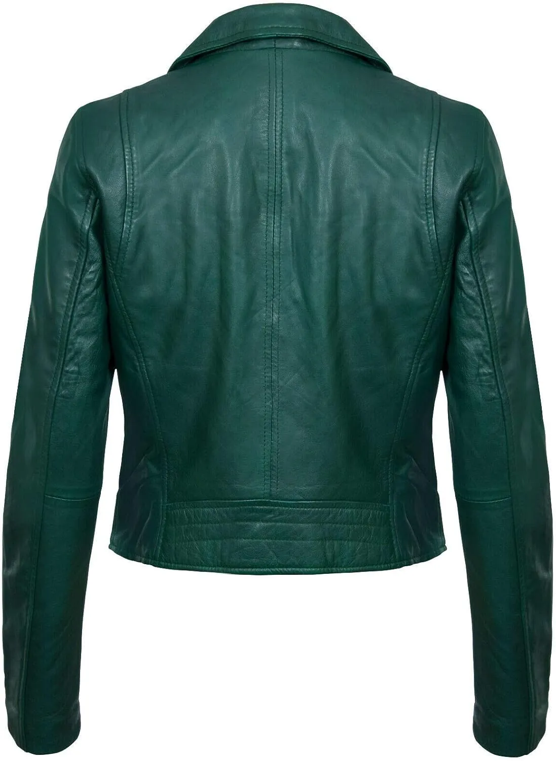 Ladies Leather Jacket Classic Biker Style Real Leather Womens Jacket