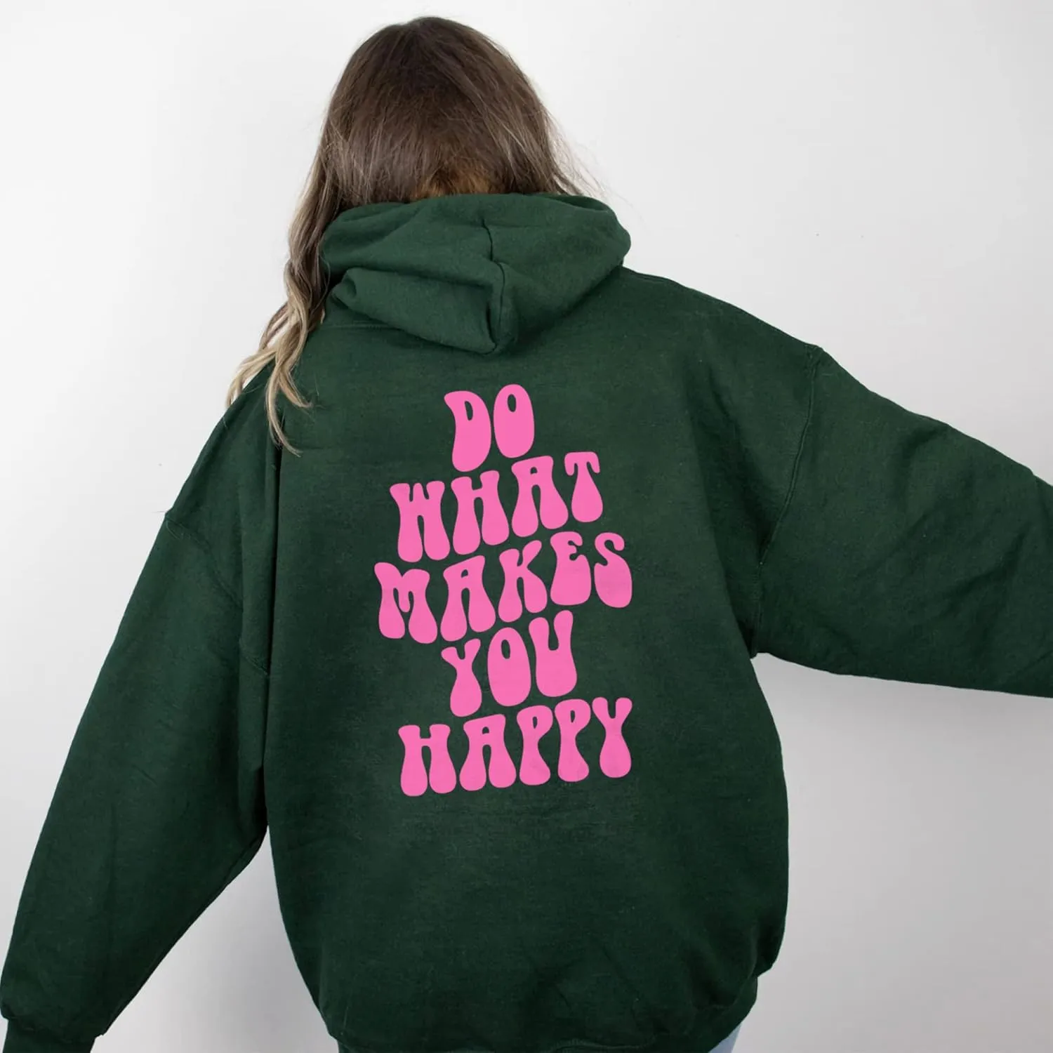 LASFOUR Have A Good Day Hoodies With Sayings On Back for Teen Girls, Trendy Sweatshirts for Teen Girls, Preppy Sweatshirts