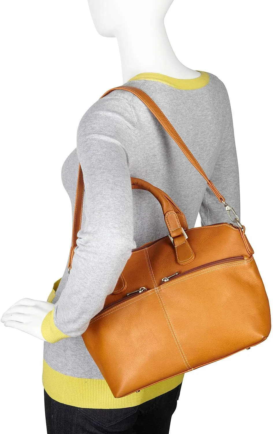 Le Donne Classic Satchel Bag - Colombian Vaquetta Cowhide Leather Womens Bag