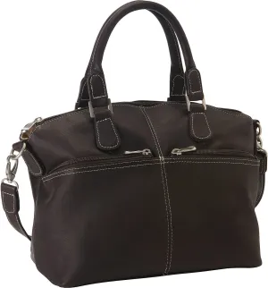 Le Donne Classic Satchel Bag - Colombian Vaquetta Cowhide Leather Womens Bag