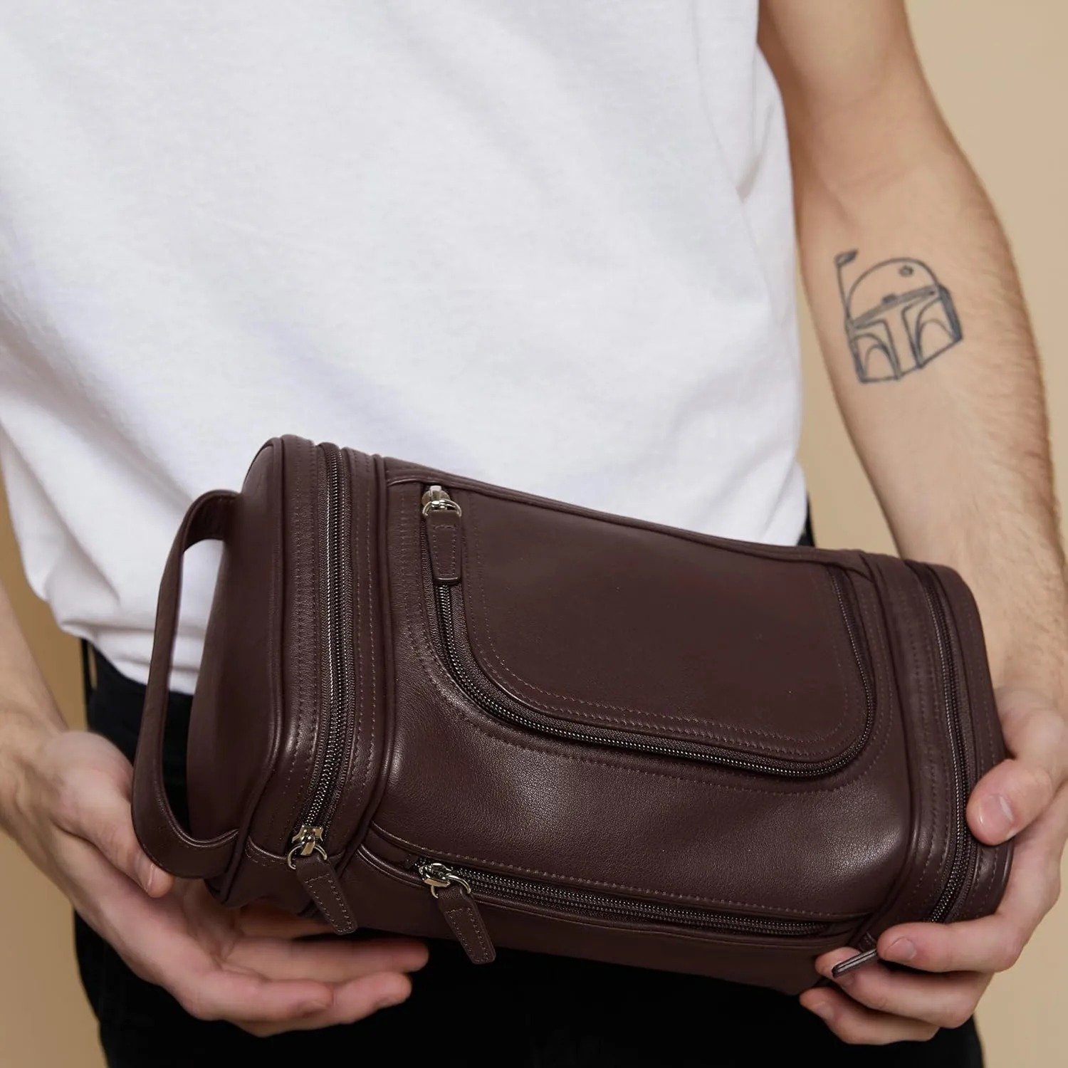 Leatherology Multi Pocket Toiletry Bag