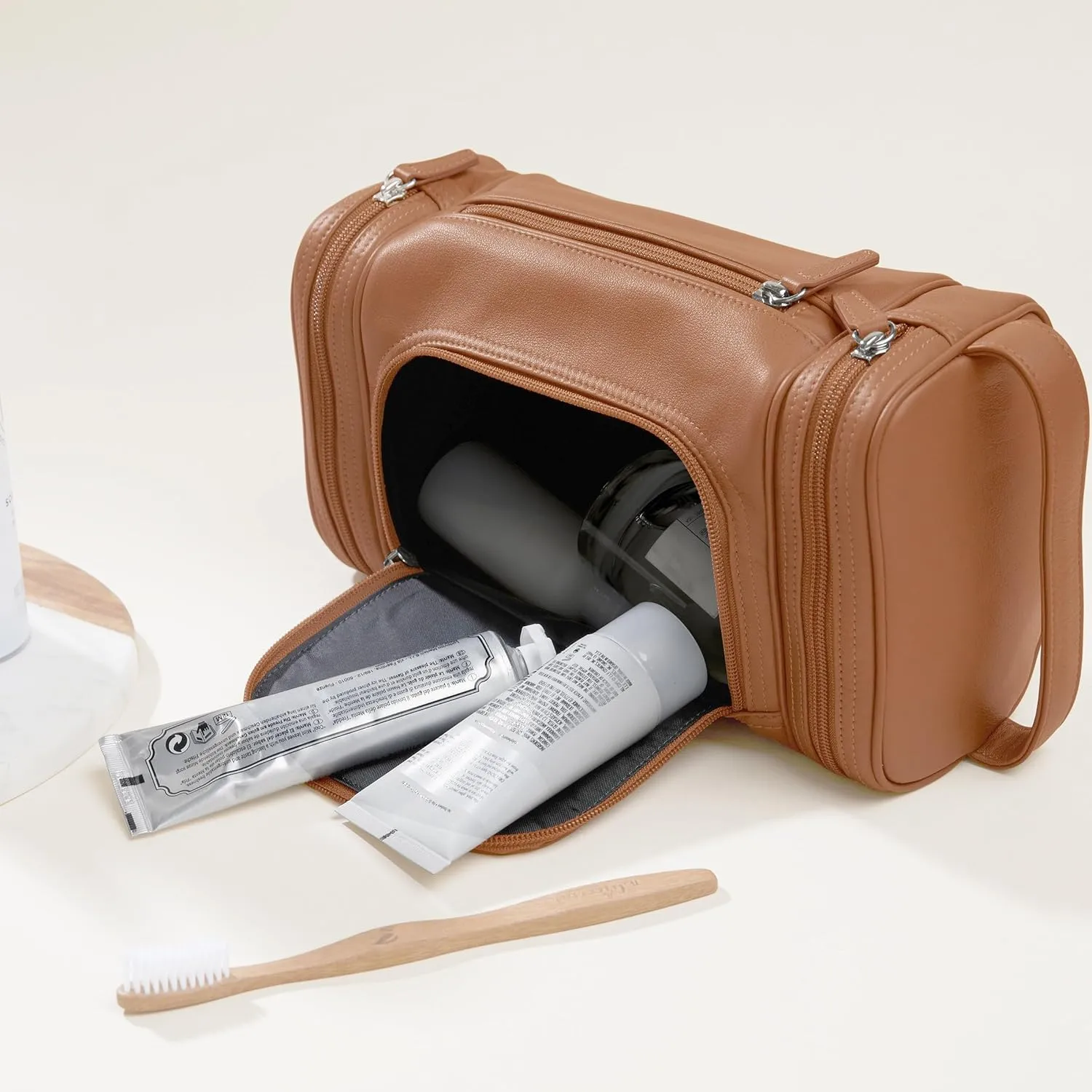 Leatherology Multi Pocket Toiletry Bag