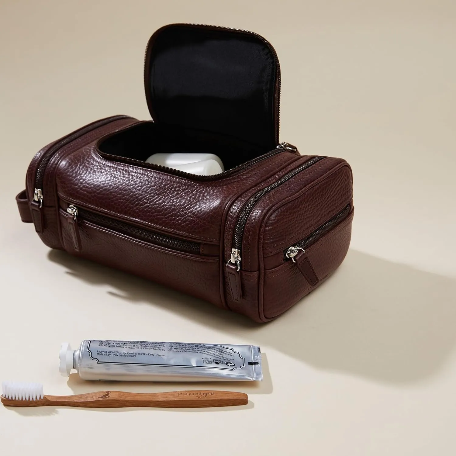Leatherology Multi Pocket Toiletry Bag