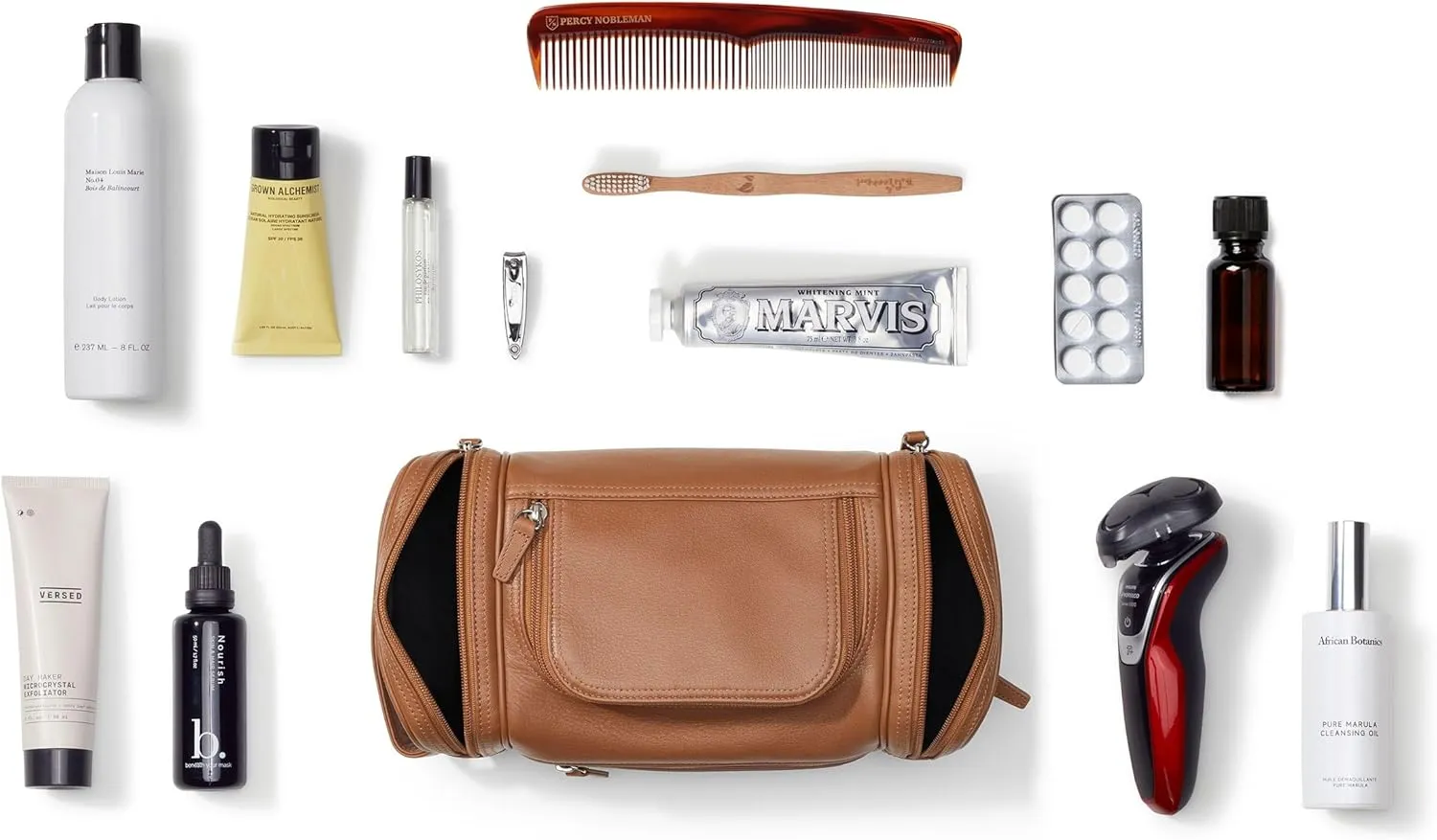 Leatherology Multi Pocket Toiletry Bag