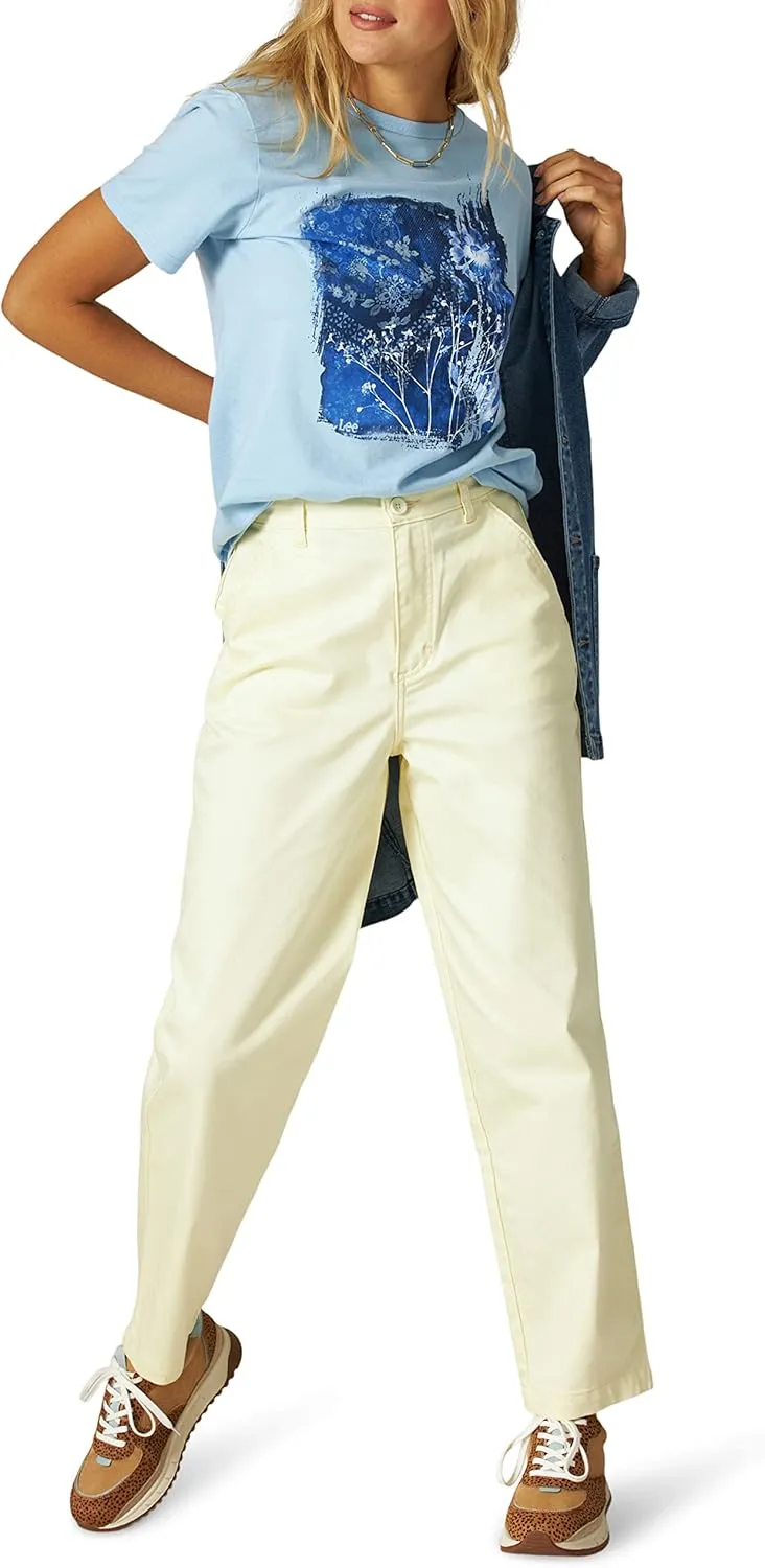 Lee Women's High Rise Chetopa Flat Front Chino Pant