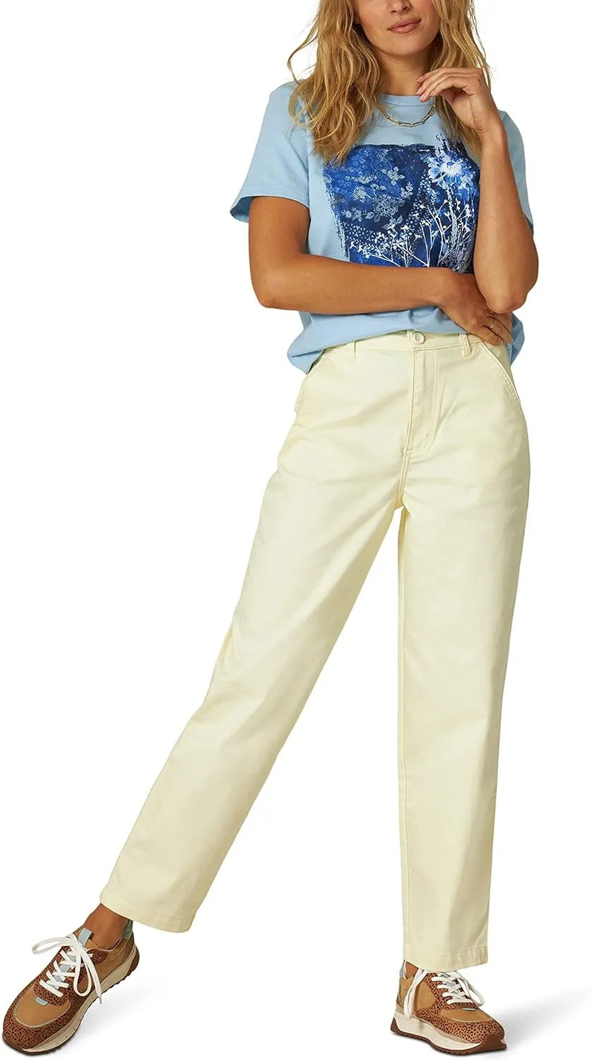 Lee Women's High Rise Chetopa Flat Front Chino Pant