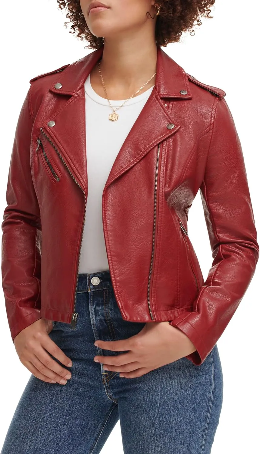 Levi's Women's The Classic Faux Leather Moto Jacket (Regular & Plus Size)