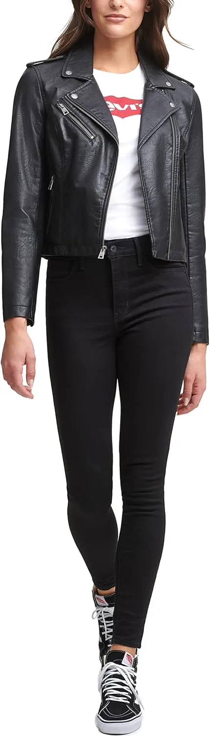 Levi's Women's The Classic Faux Leather Moto Jacket (Regular & Plus Size)