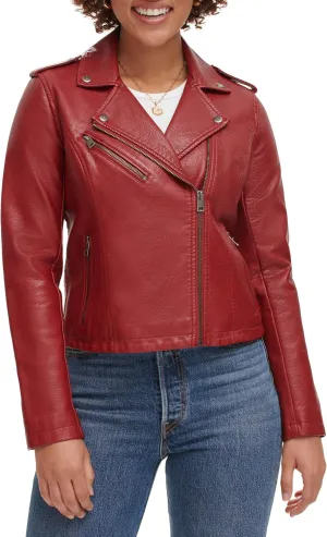 Levi's Women's The Classic Faux Leather Moto Jacket (Regular & Plus Size)