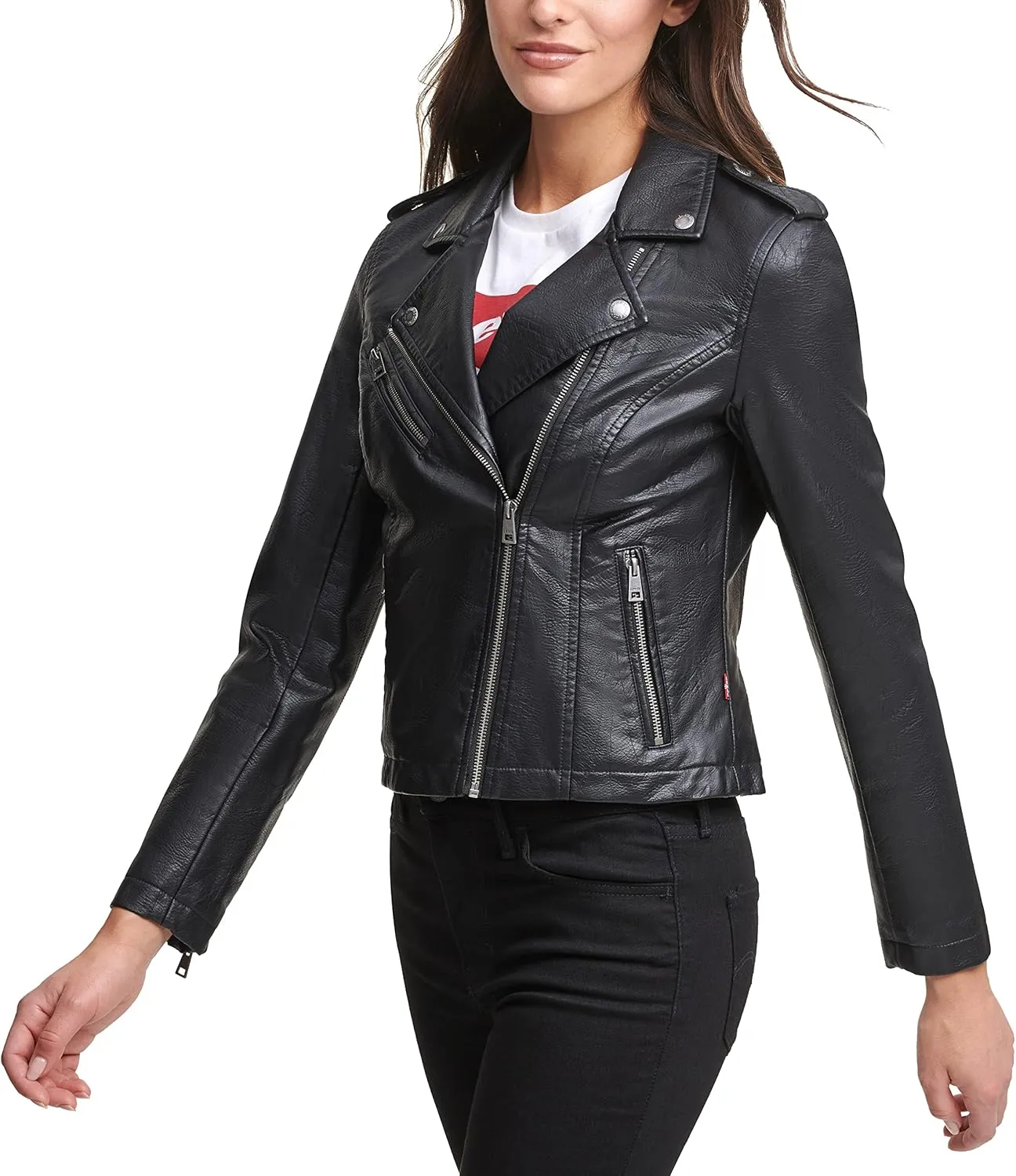 Levi's Women's The Classic Faux Leather Moto Jacket (Regular & Plus Size)