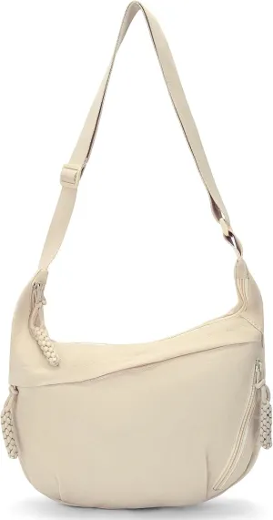 Lightweight Nylon Crossbody Bag for Women & Men - Multi-Pocket Moon Dumpling Sling Bag