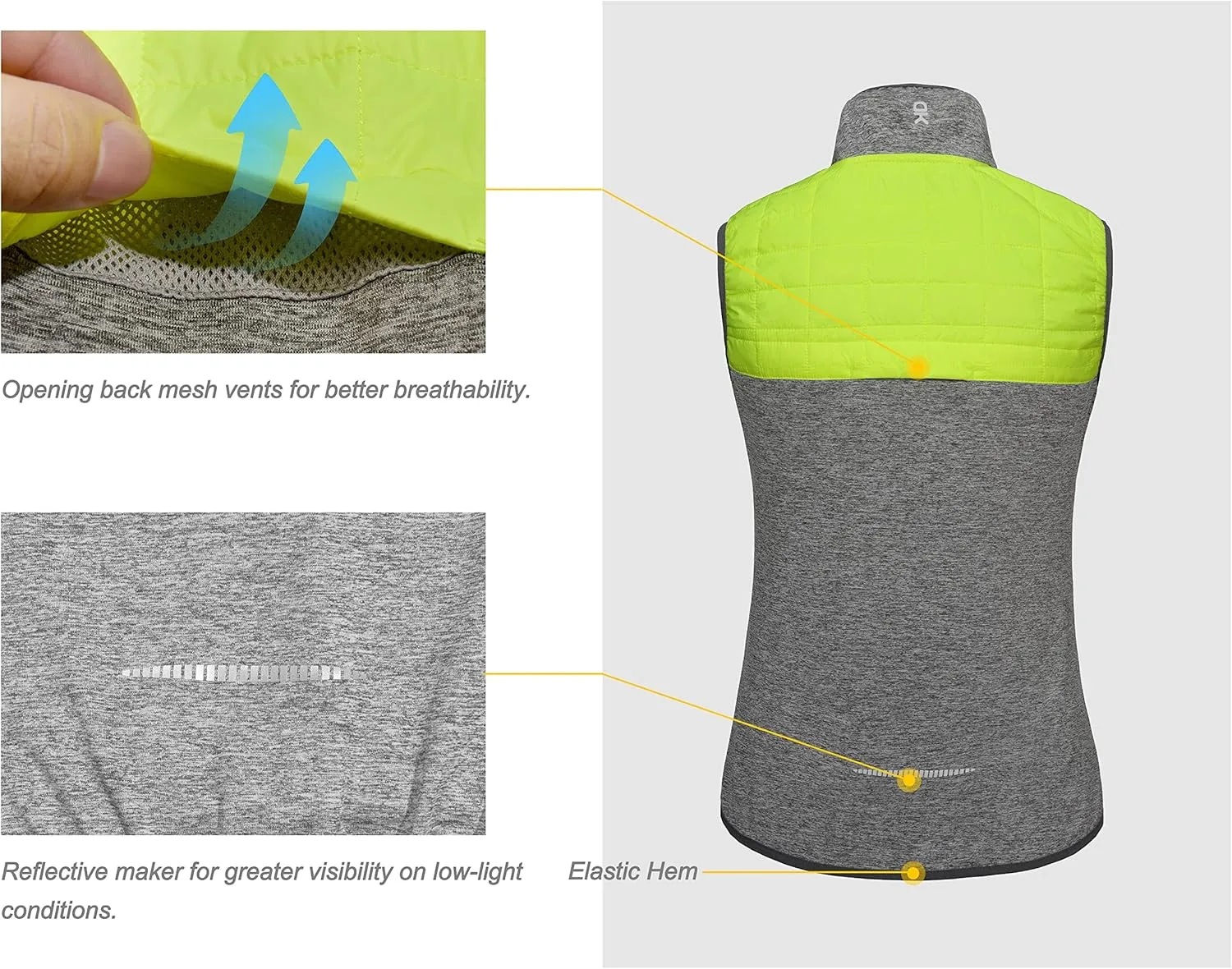 Little Donkey Andy Women's Lightweight Golf Vest Warm Outdoor Sleeveless Jacket for Hiking Travel Running Casual