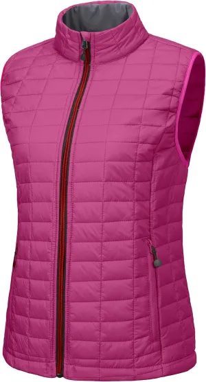 Little Donkey Andy Women's Puffer Vest, Lightweight Warm Sleeveless Jacket for Hiking Travel Golf