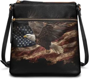 Lotusorchid Leather Crossbody Bag for Women, Protective Hobo Tote Handbag with Multi Pocket