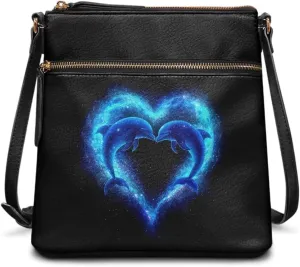 Lotusorchid Leather Crossbody Bag for Women, Protective Hobo Tote Handbag with Multi Pocket