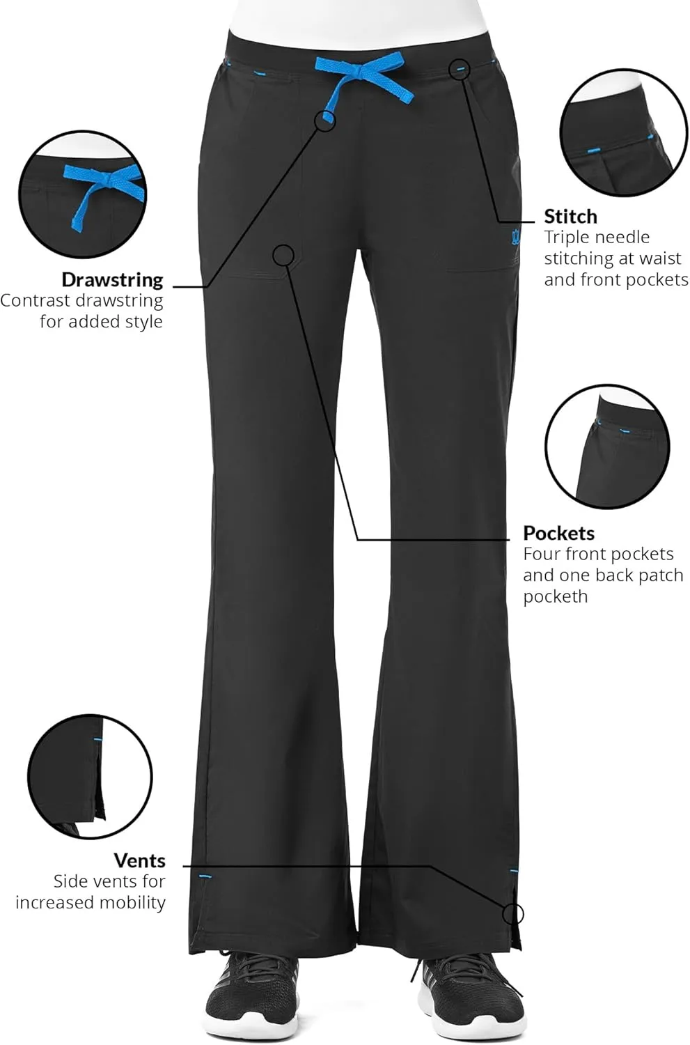 Maevn Women's Multi-Pocket Flare Pants