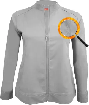 M&M SCRUBS Women's Ultra Soft Front Zip Warm-Up Scrub Jacket