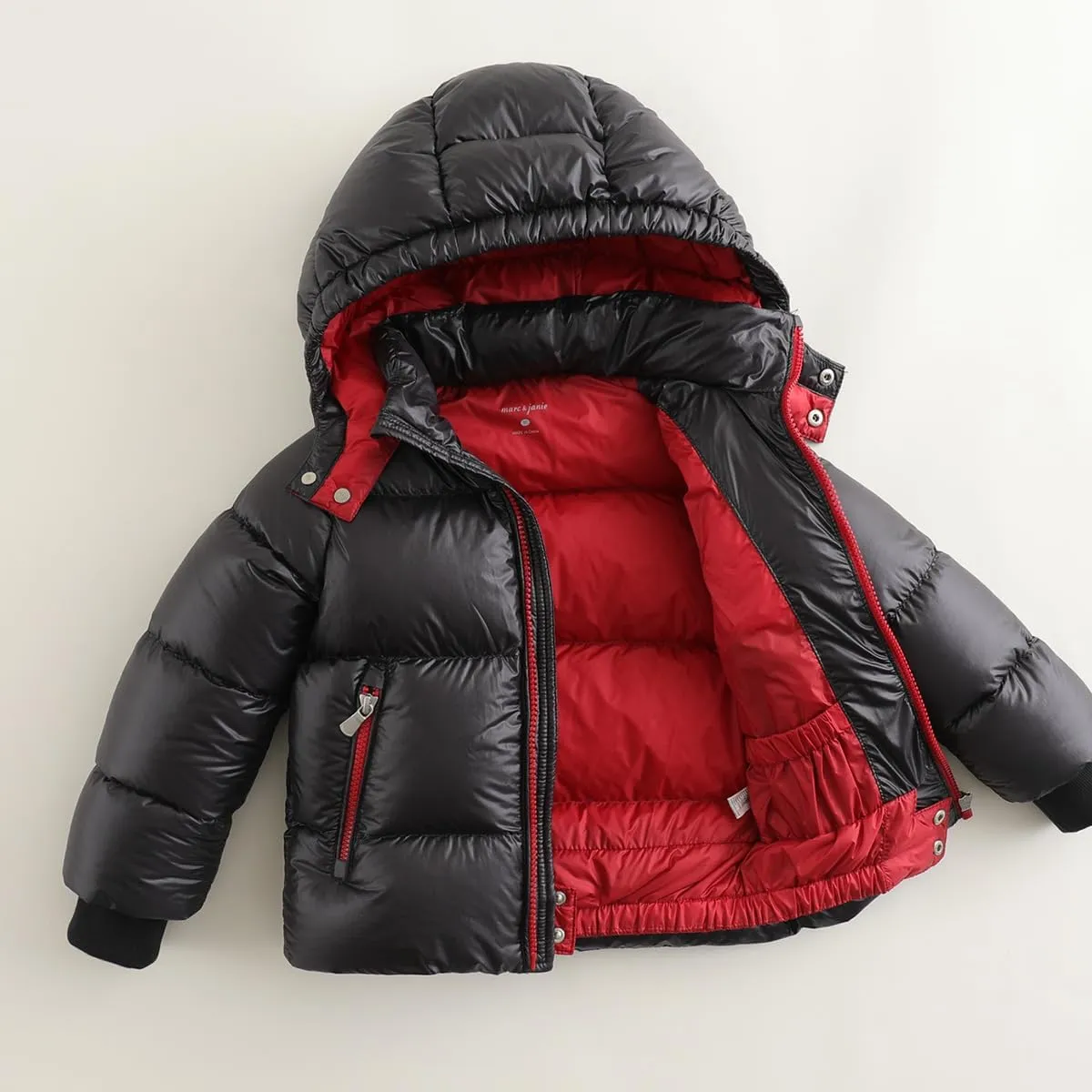marc & janie Boys Ultralight Long Sleeve Down Jacket Hooded Warm Coat Winter Tops 213685