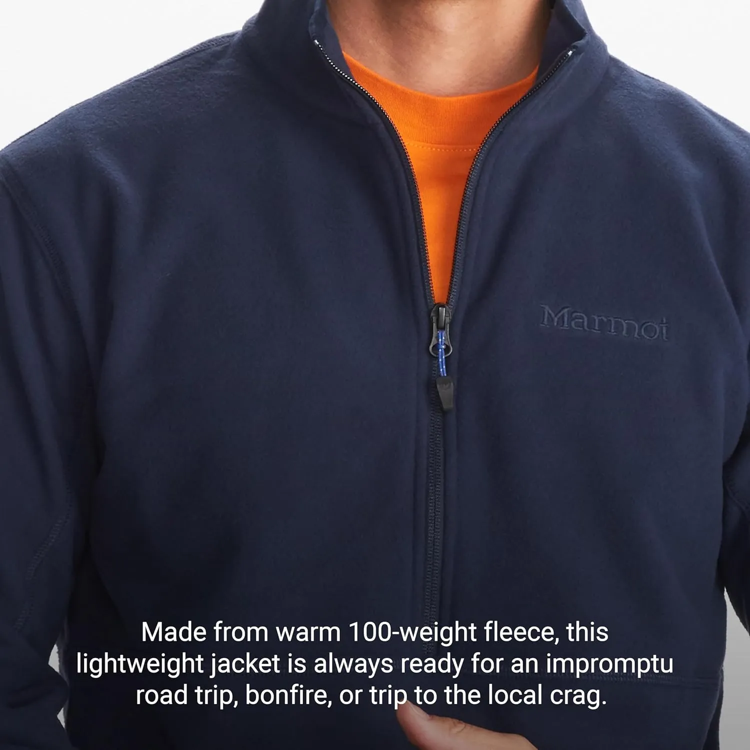MARMOT Men's Rocklin 1/2 Zip Jacket - Classic, Warm, Lightweight 100-Weight Fleece Layer