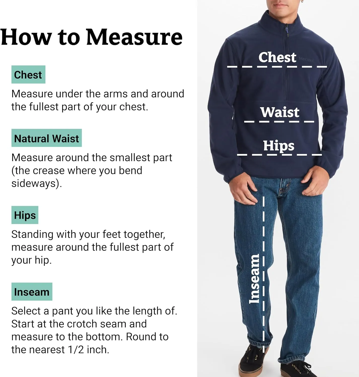 MARMOT Men's Rocklin 1/2 Zip Jacket - Classic, Warm, Lightweight 100-Weight Fleece Layer