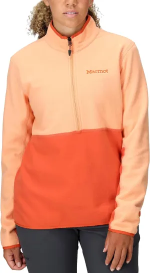 MARMOT Women's Rocklin 1/2 Zip Jacket - Classic, Warm, Lightweight 100-Weight Fleece Layer