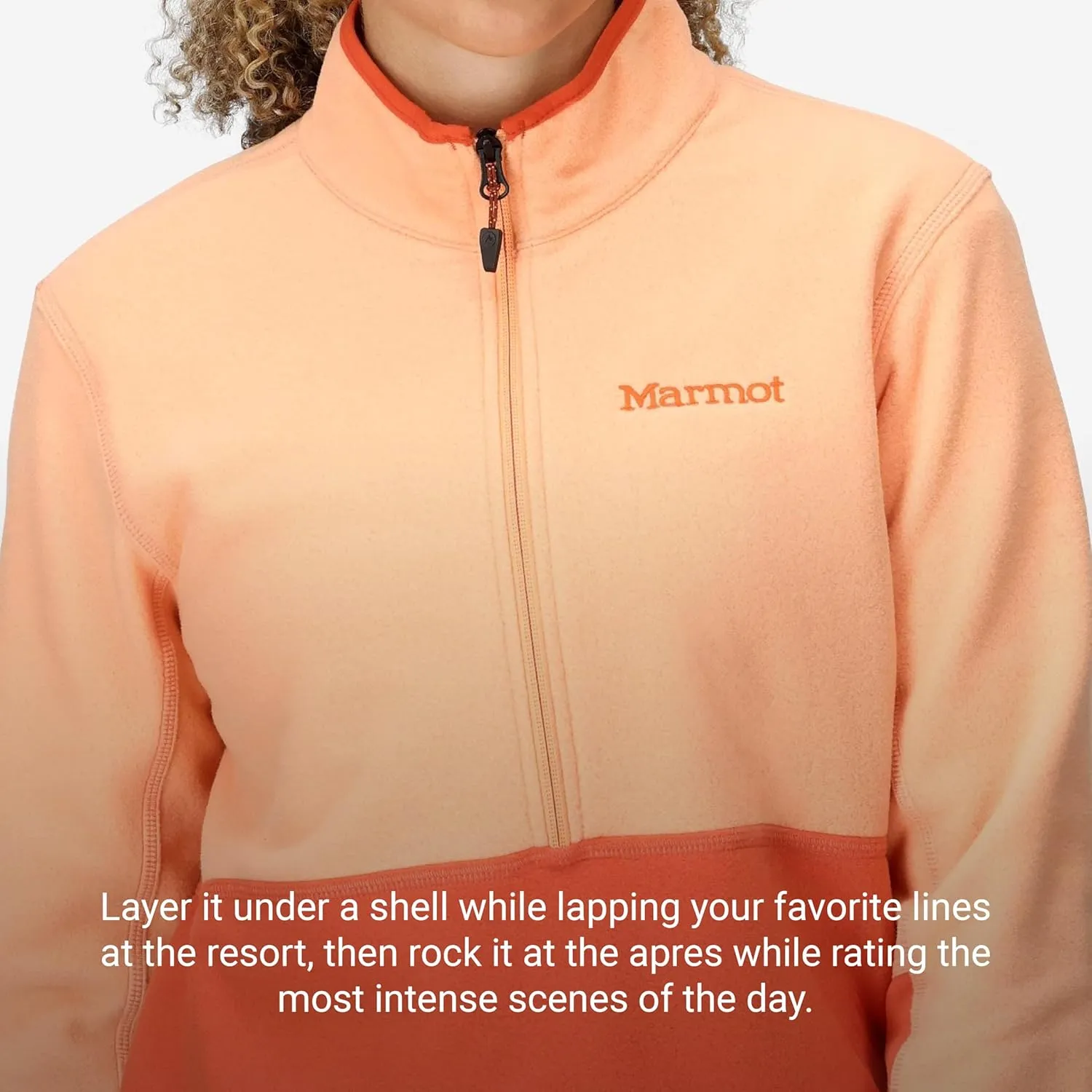 MARMOT Women's Rocklin 1/2 Zip Jacket - Classic, Warm, Lightweight 100-Weight Fleece Layer
