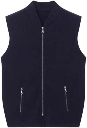 Men's cashmere undershirt 100% cashmere men's knitted pullover warm body zipper with pockets winter cardigan