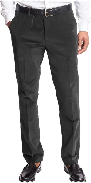 Men's Classic Fit Velvet Dress Pants for Wedding Dinner