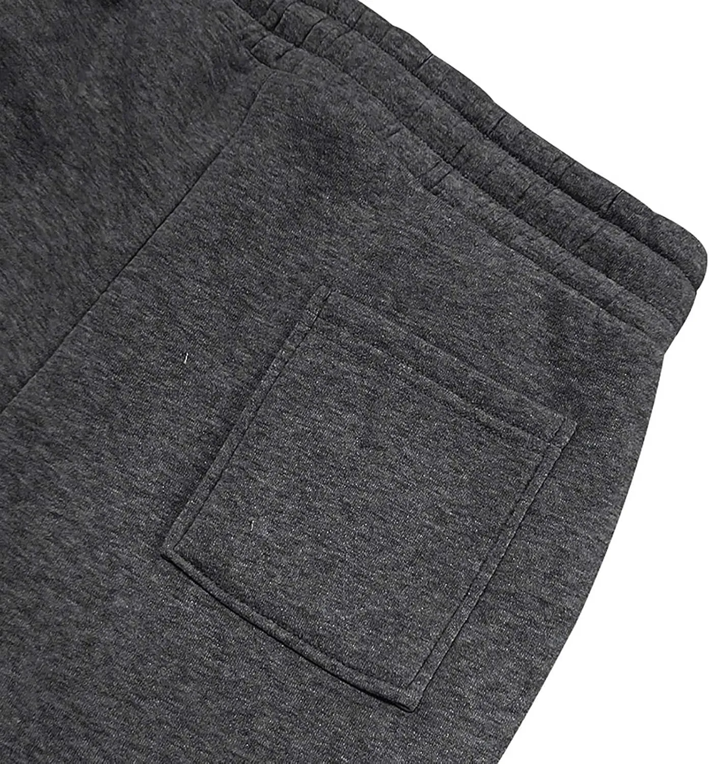 Mens Hiking Cargo Pants Large Elastic Waist Pants with Multi-Pocket Fit Drawstring Wide Trousers