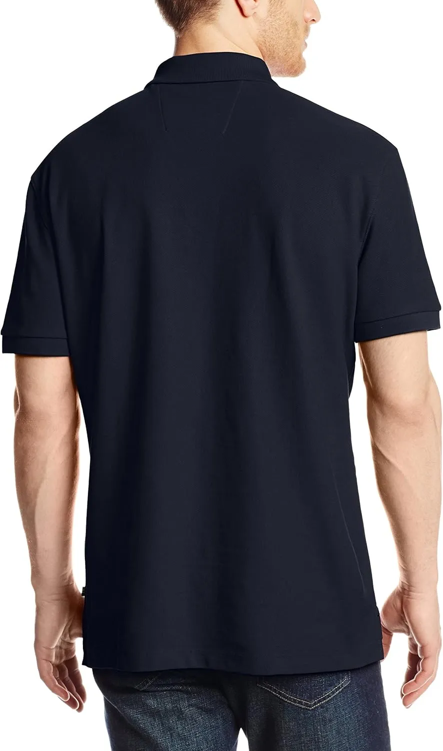 Nautica Men's Classic Short Sleeve Solid Performance Deck Polo Shirt