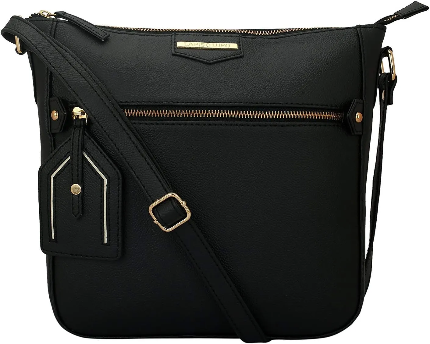 Onyx Women Sling Bag Black Designer Satchel bags with Multi Pocket