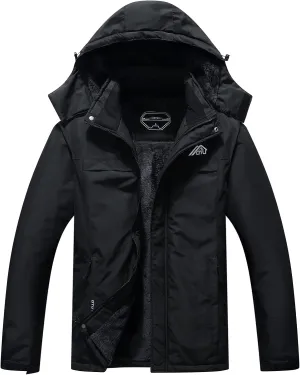 OTU Men's Waterproof Ski Jacket Snowboarding Windbreaker Warm Winter Hooded Mountain Snow Coat