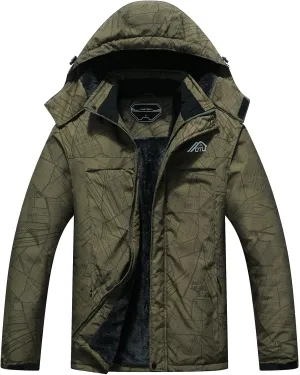 OTU Men's Waterproof Ski Jacket Snowboarding Windbreaker Warm Winter Hooded Mountain Snow Coat